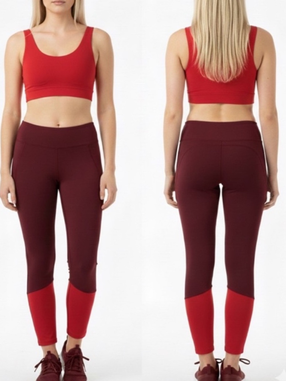 Victoria’s Secret Sport Maroon High-Rise Leggings - Small